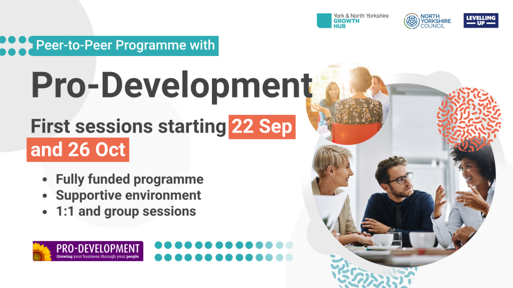 Peer support programme from Pro Development starting 22 September